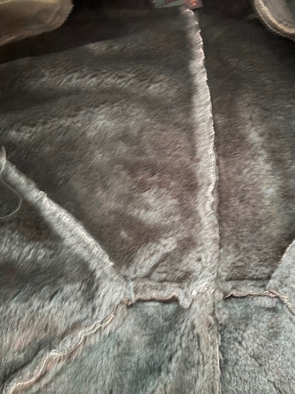 Vintage Split Suede Sherpa Coat - Picture 8 of 8